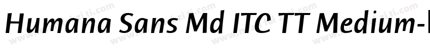 Humana Sans Md ITC TT Medium字体转换